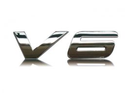 V6 Auto Emblem