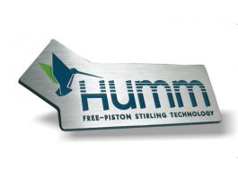 Silver Polished Humm Logo